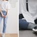 Áo phông phối cùng quần jeans và giày thể thao nữ